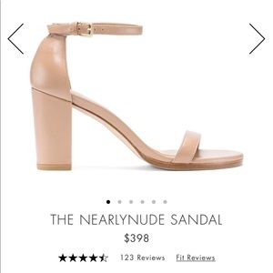 Stuart Weitzman NearlyNude Sandal in Tan